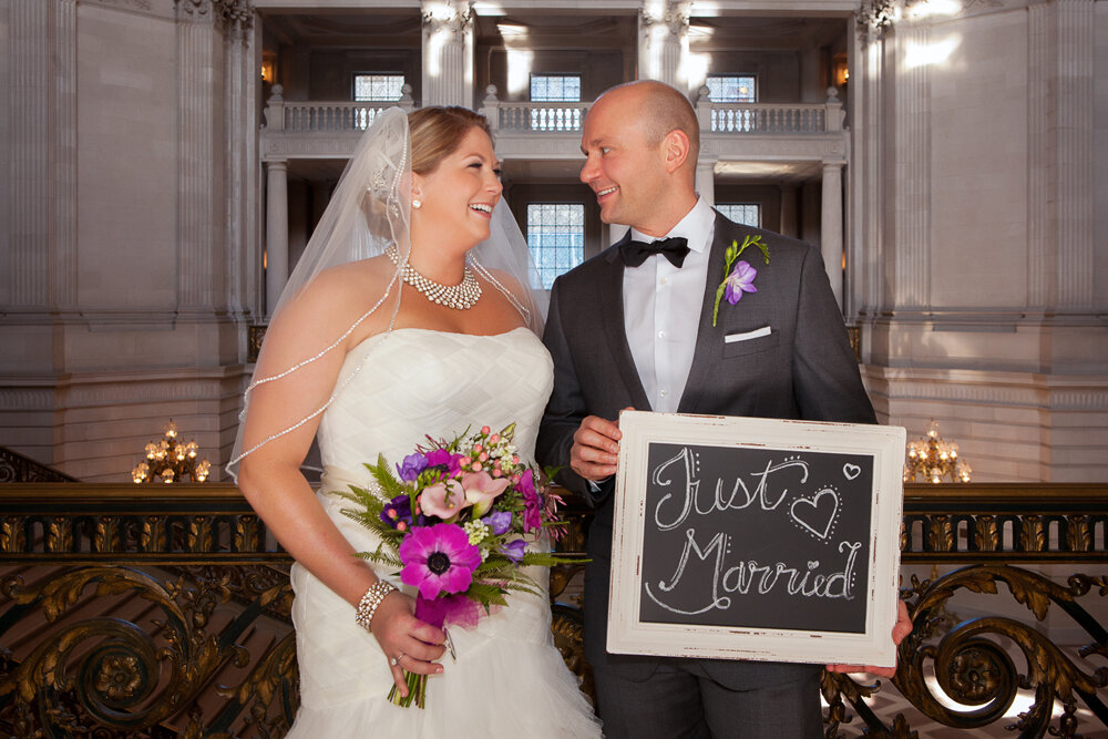 Destination San Francisco City Hall Wedding Photography
