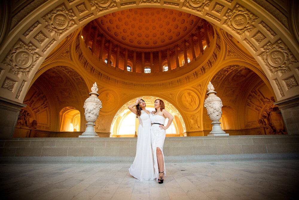 Same-sex female couple San Francisco Elopement Photography
