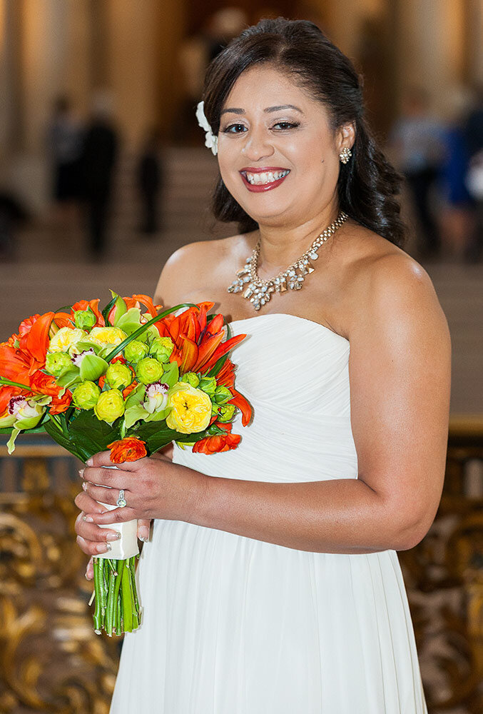 Flower arrangements San Francisco City Hall Photography