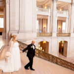 San Francisco City Hall Photography of mom-to-be and her groom elopement.