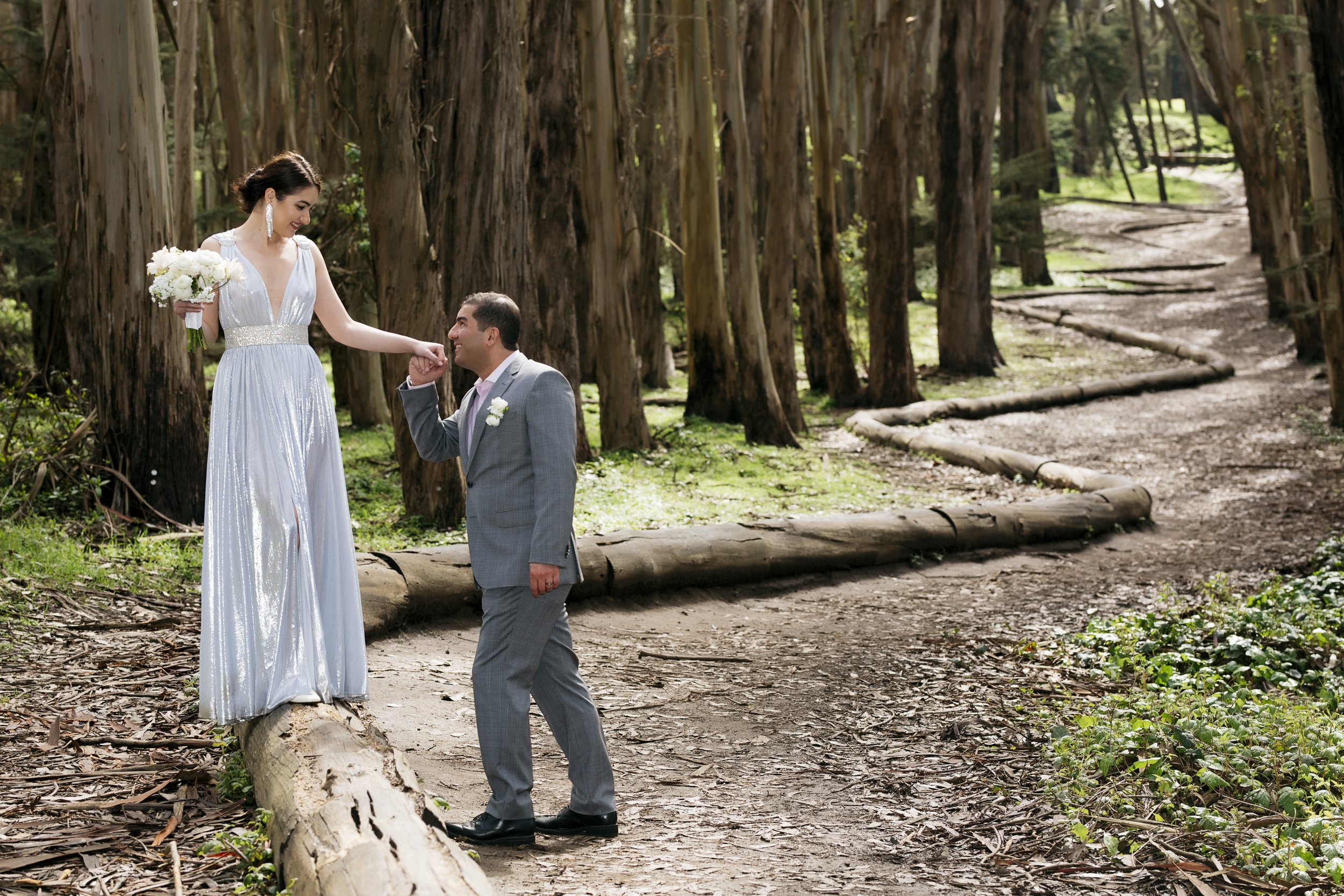 Lovers Lane San Francisco Wedding The Andrew Goldsworthy Wood Line