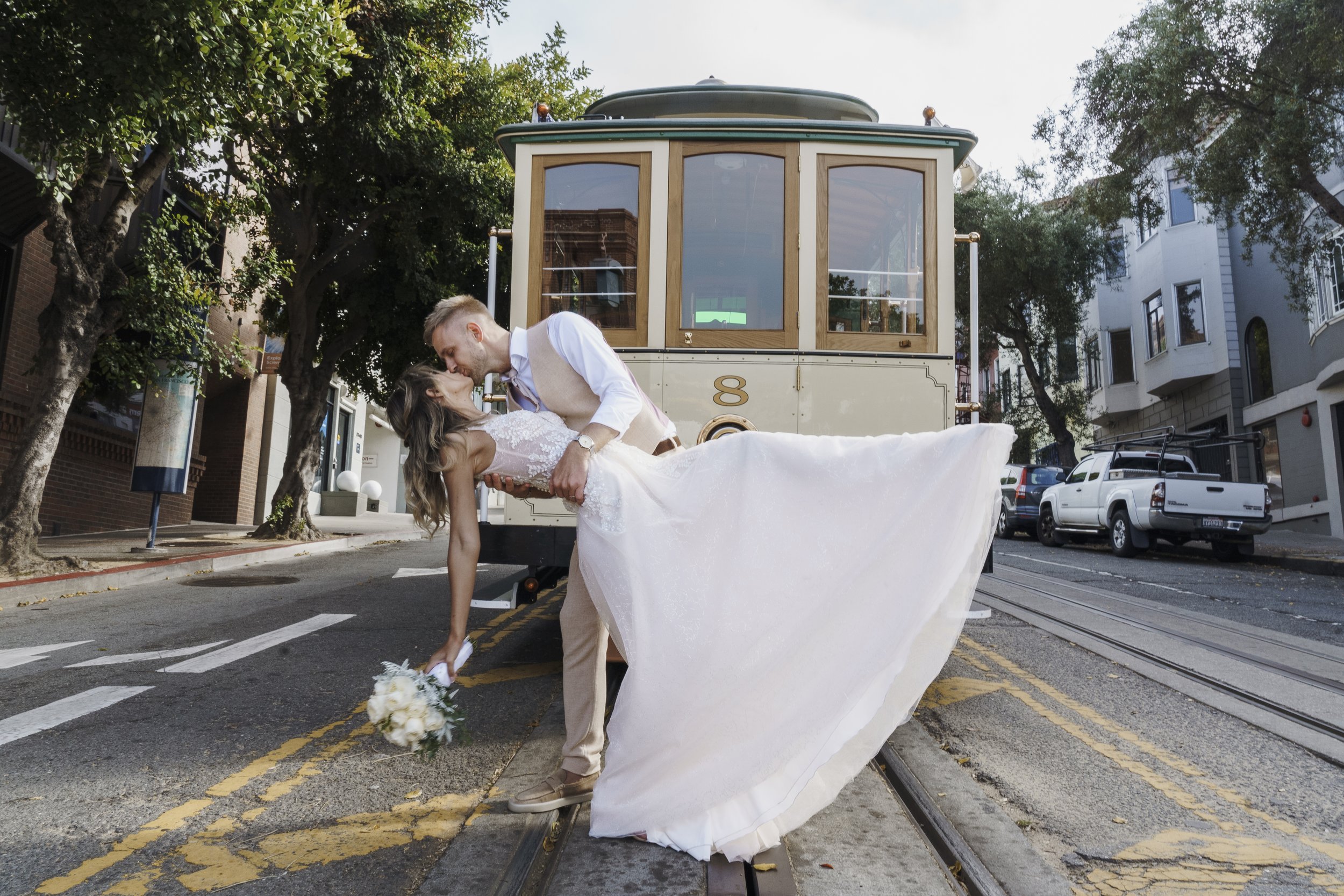 Elopement Wedding Photography on Crissy Field Beach