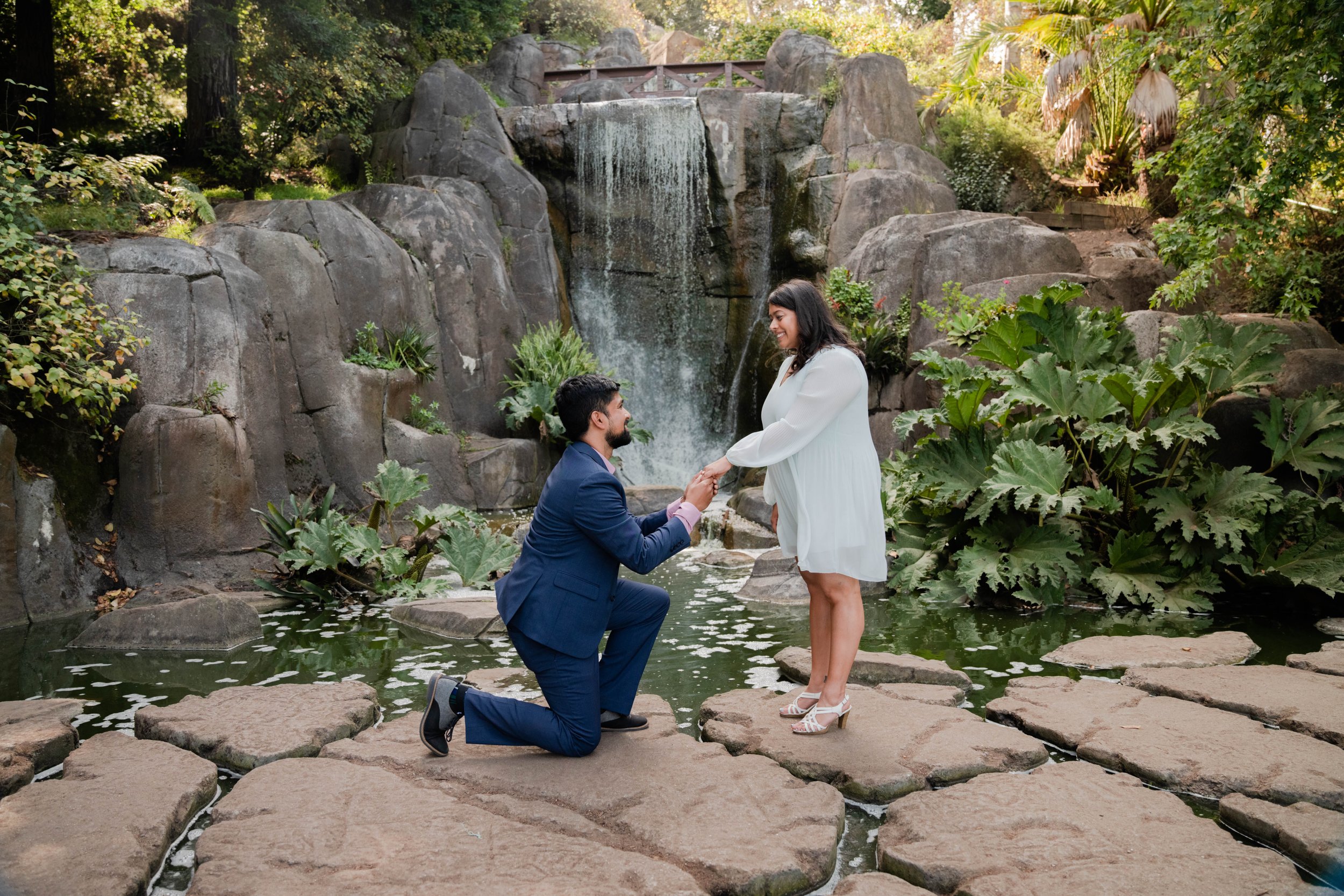 Engagement at Golden Gate Park in San Francisco