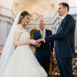 Bride and Groom Wedding Ceremony with Officiant