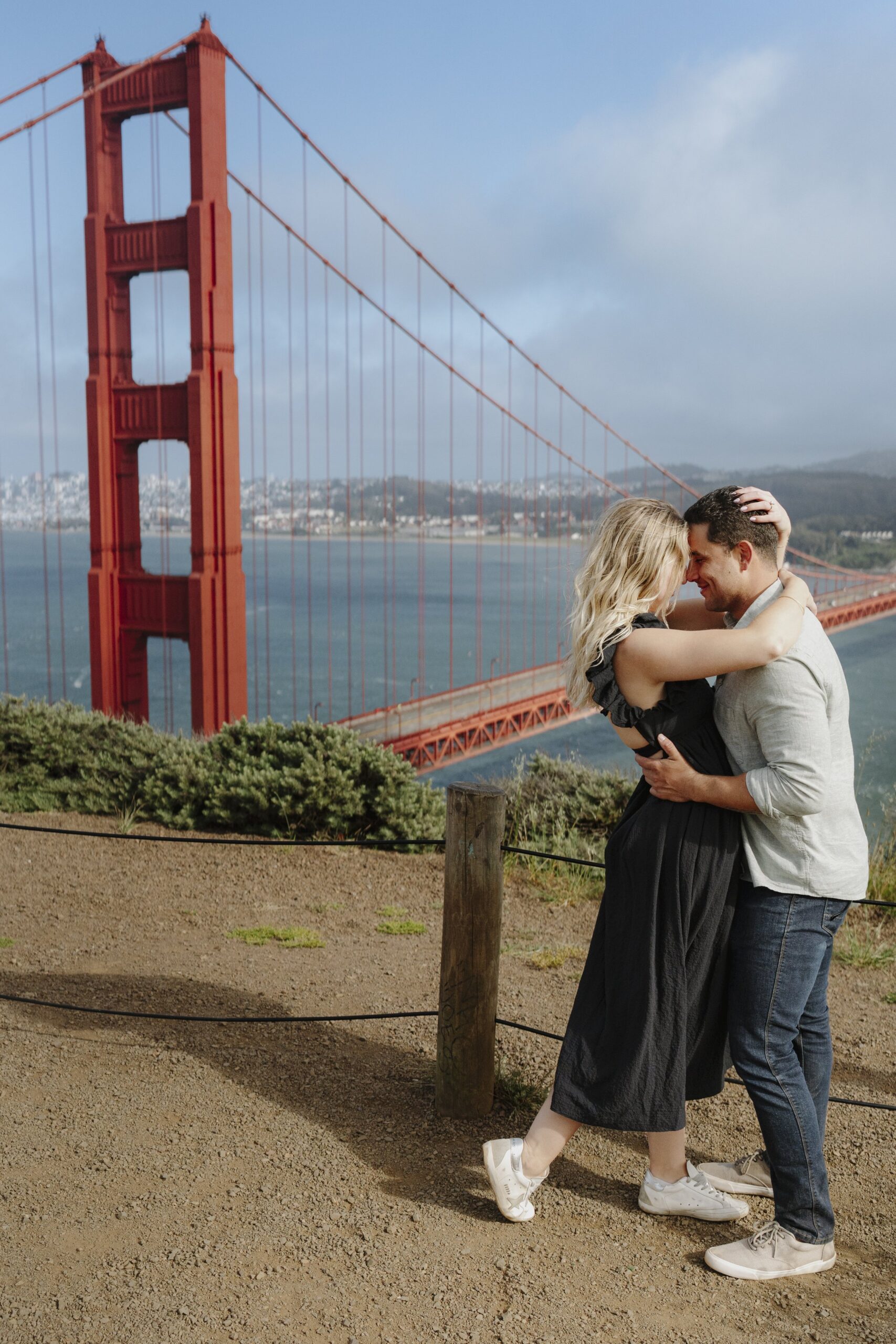 Surprise proposal at Kirby Cove
