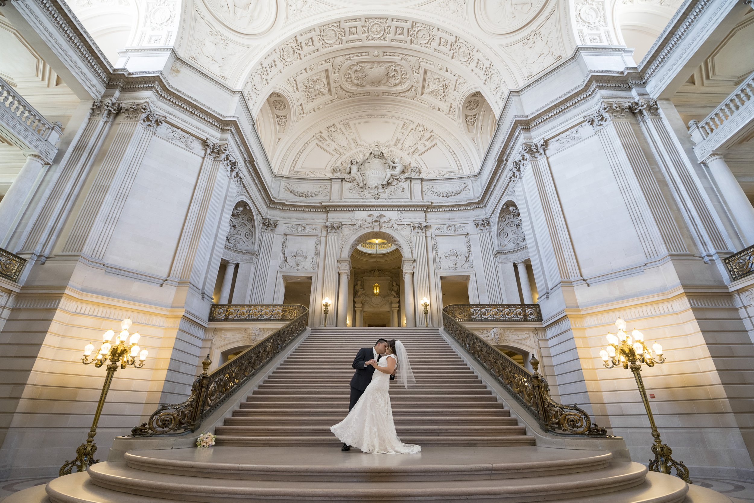 SF City Hall Wedding on the Mayor's Balcony