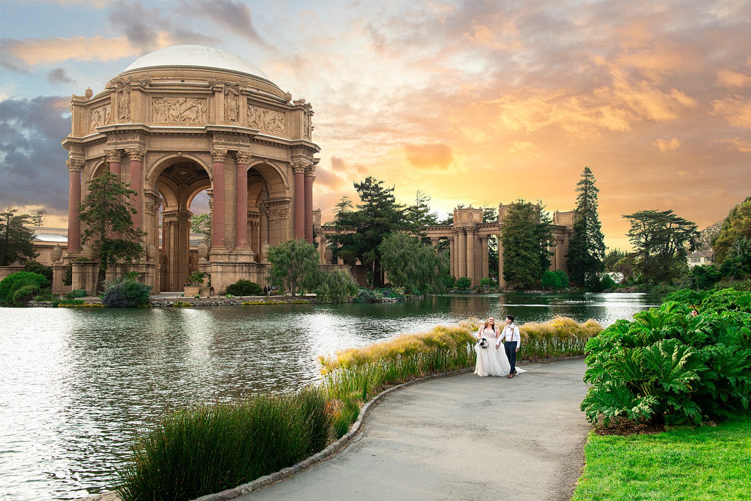 Palace of Fine Arts Elopement Photography San Francisco