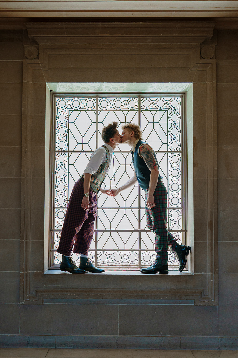 Gay male couple San Francisco City Hall Photography
