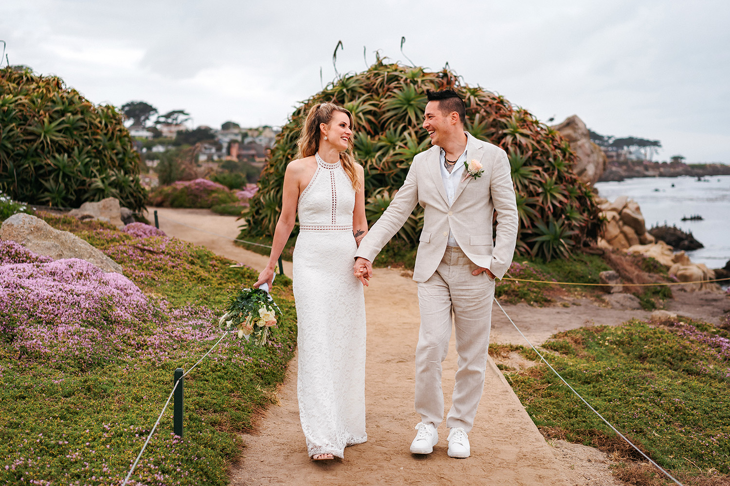 Lovers Point Park, Pacific Grove Wedding Photography Near Monterey California