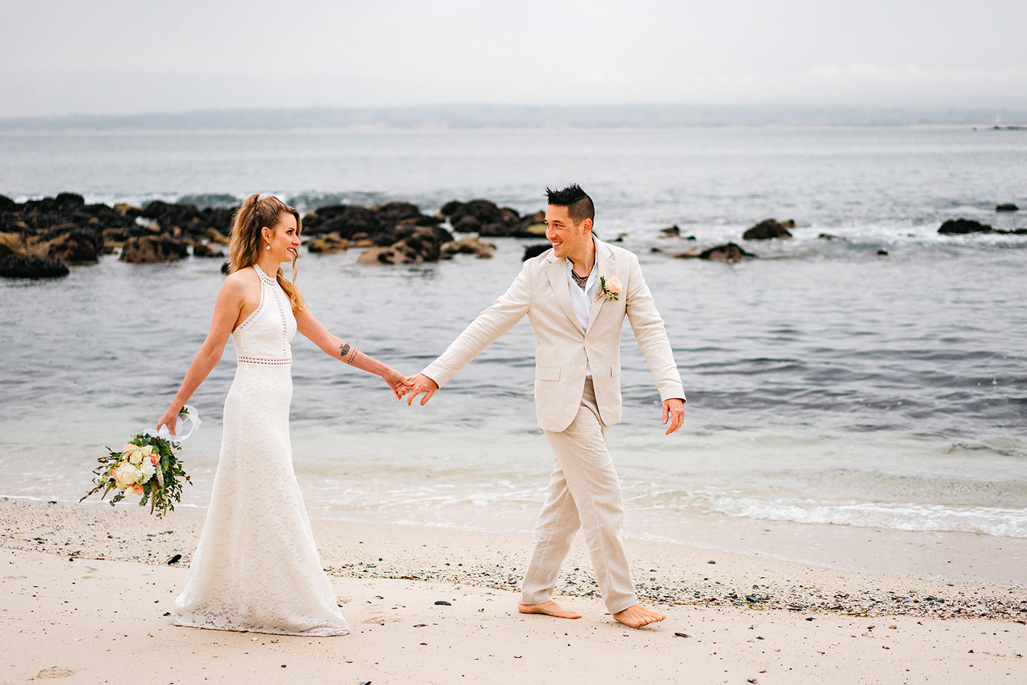 Lovers Point Park, Pacific Grove Wedding Photography Near Monterey California