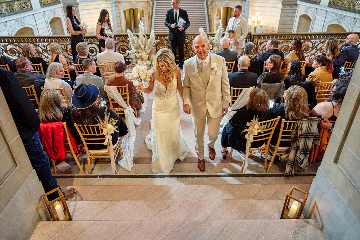 San Francisco City Hall Larger Wedding Photography