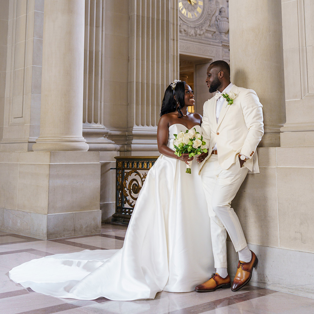 Bride and Groom Photography in the SF City Hall