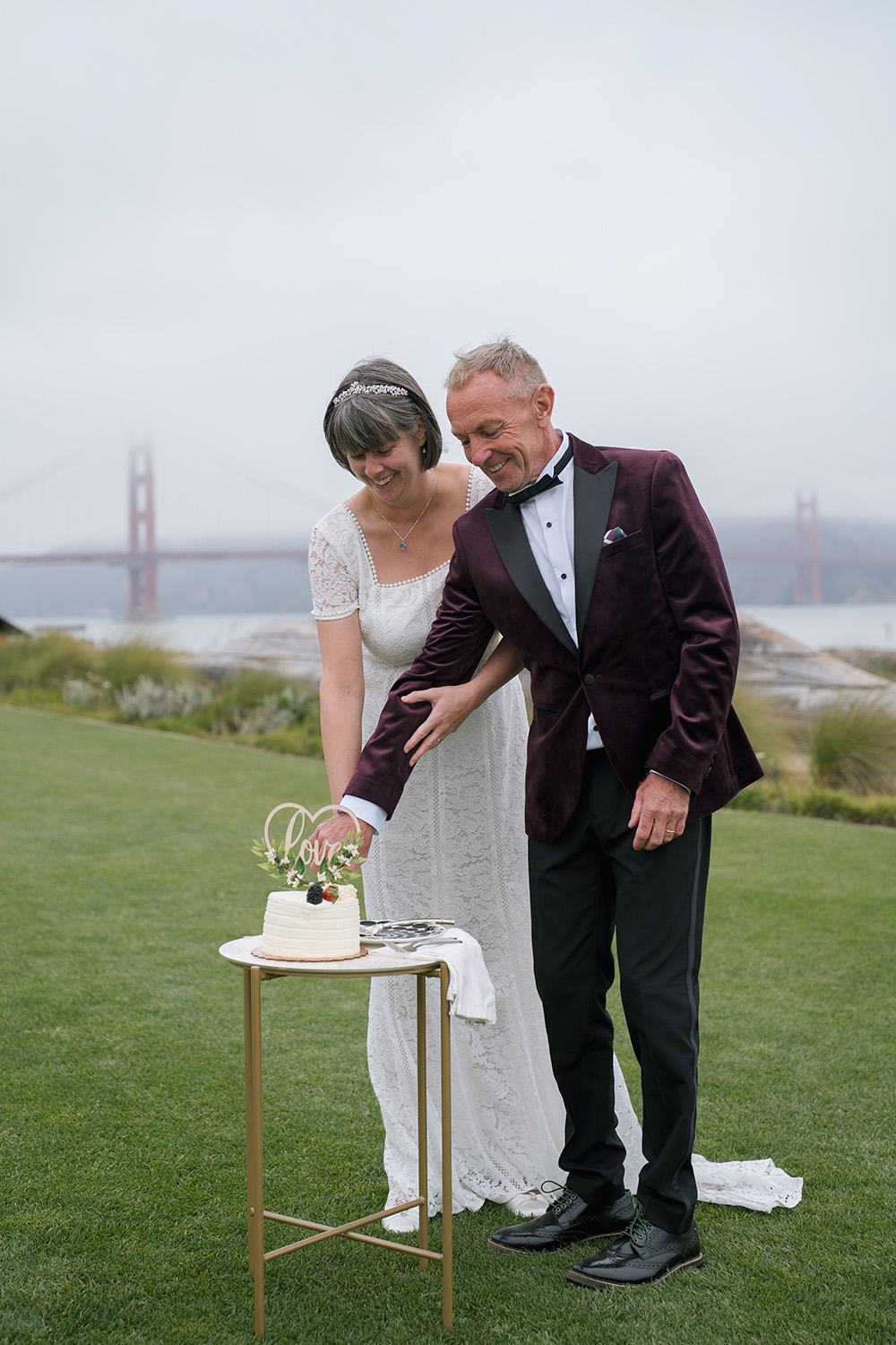 San Francisco VW Bus Elopement Photography Near Golden Gate Bridge