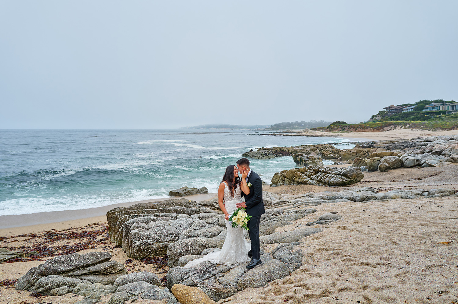 Wedding Rock Elopement Photography in Carmel California