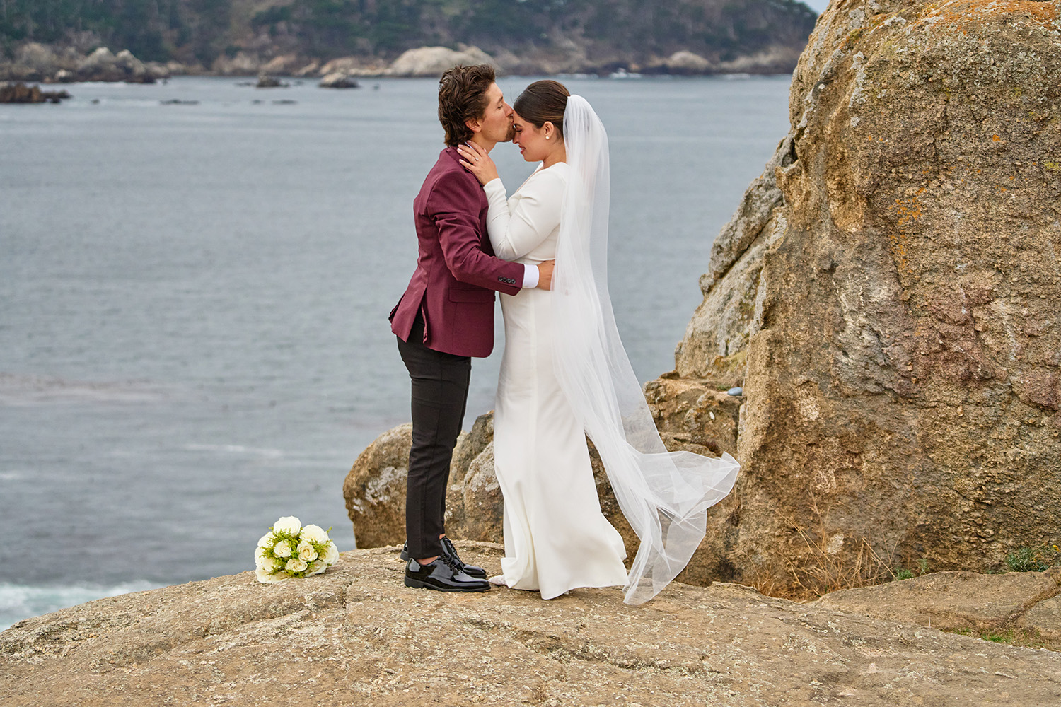Wedding Rock Elopement Photography in Carmel California