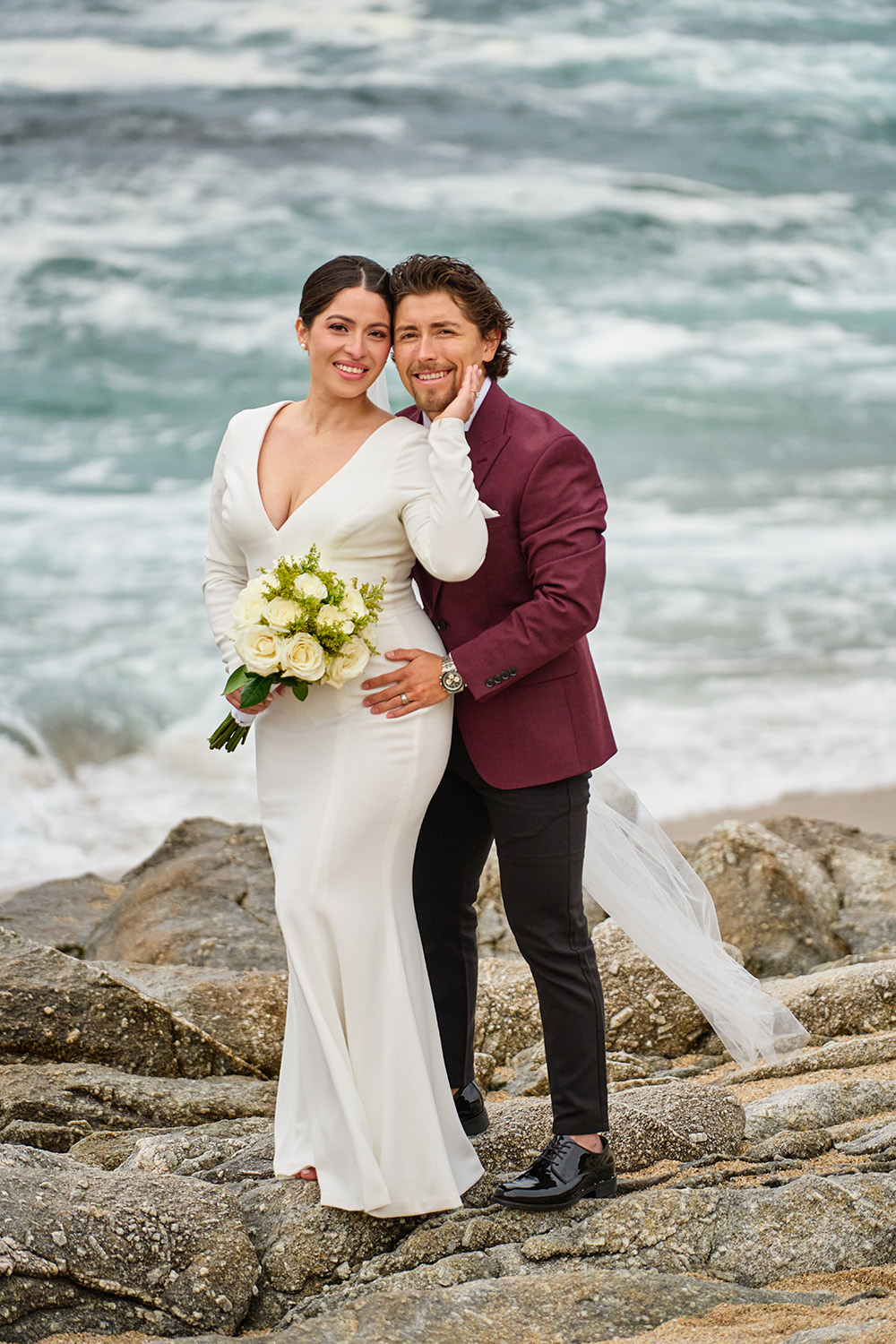 Wedding Rock Elopement Photography in Carmel California