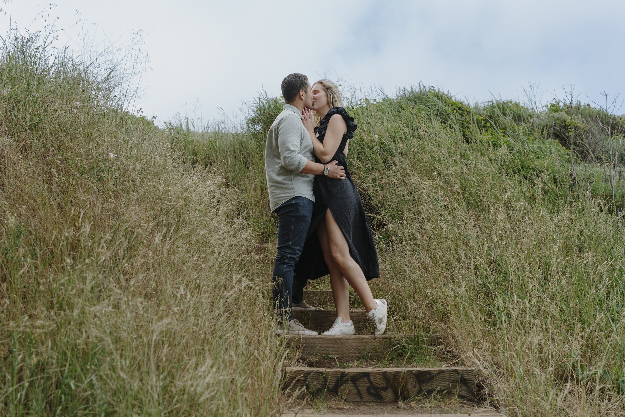 Surprise proposal at Kirby Cove