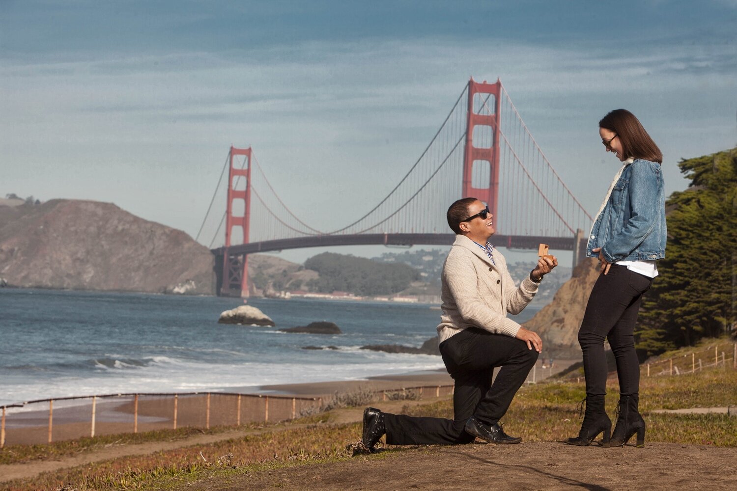 Baker Beach Engagement Photography