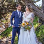 Colorful Flower-themed wedding aHalf Moon Bay Micro Wedding Photographyt Half Moon Bay