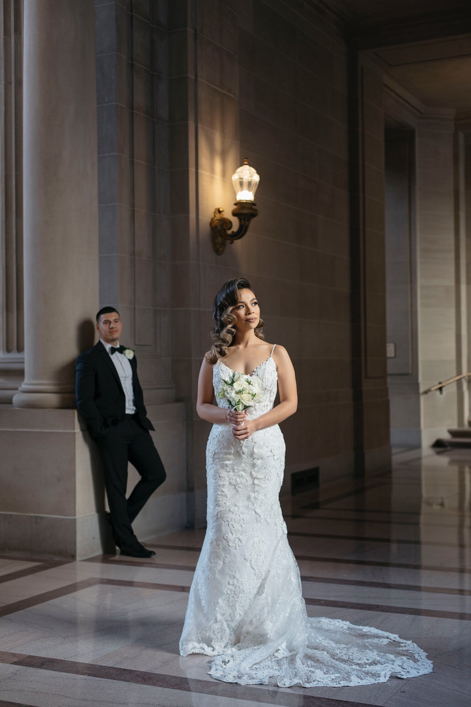 Bride portrait in City Hall