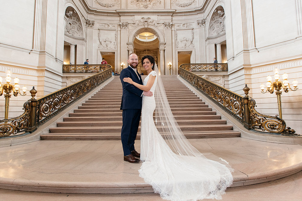 Intimate Wedding Photography at San Francisco City Hall