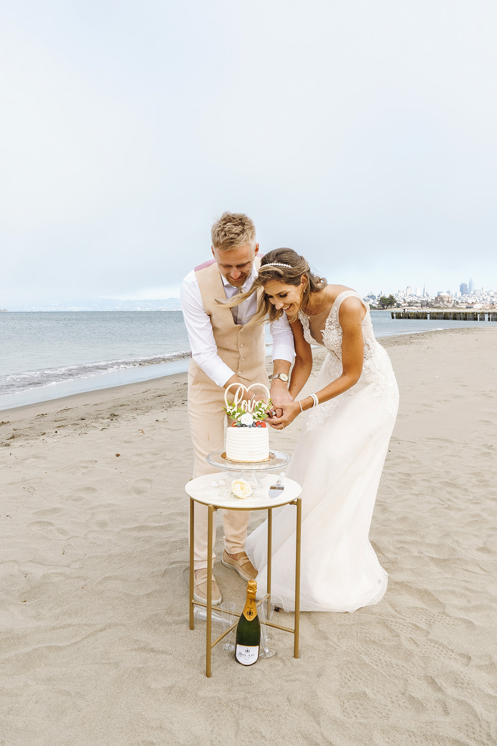 San Francisco Crissy Field Beach Elopement Photography