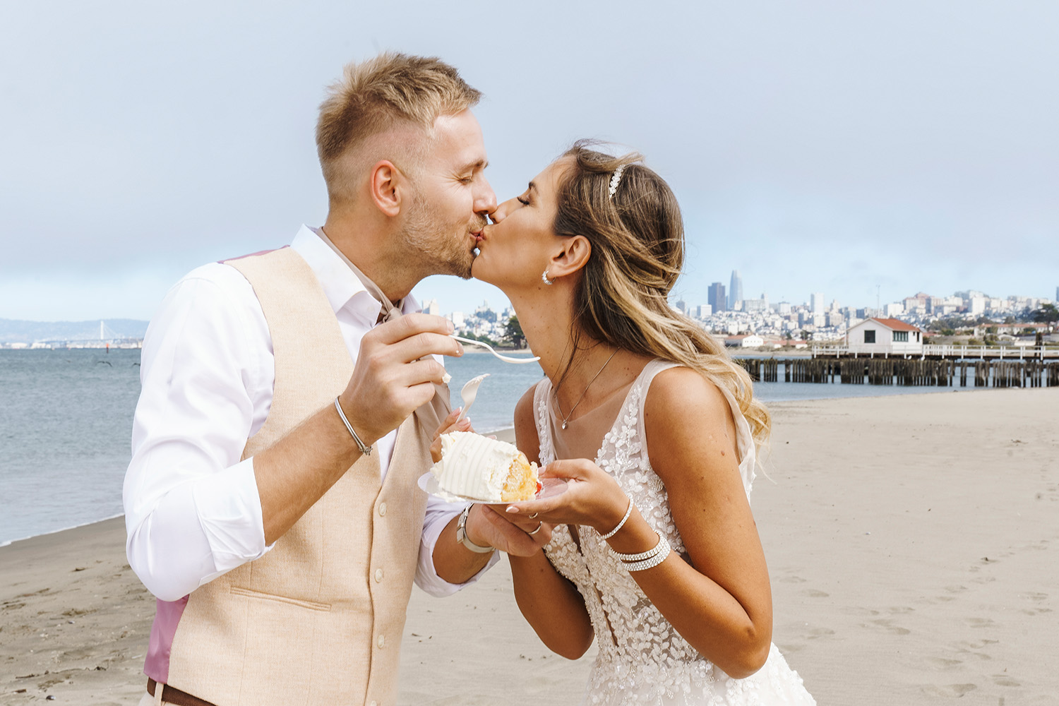 San Francisco Crissy Field Beach Elopement Photography