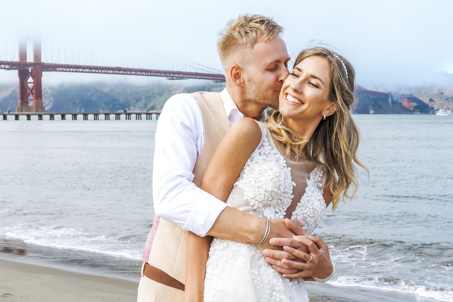 San Francisco Crissy Field Beach Elopement Photography