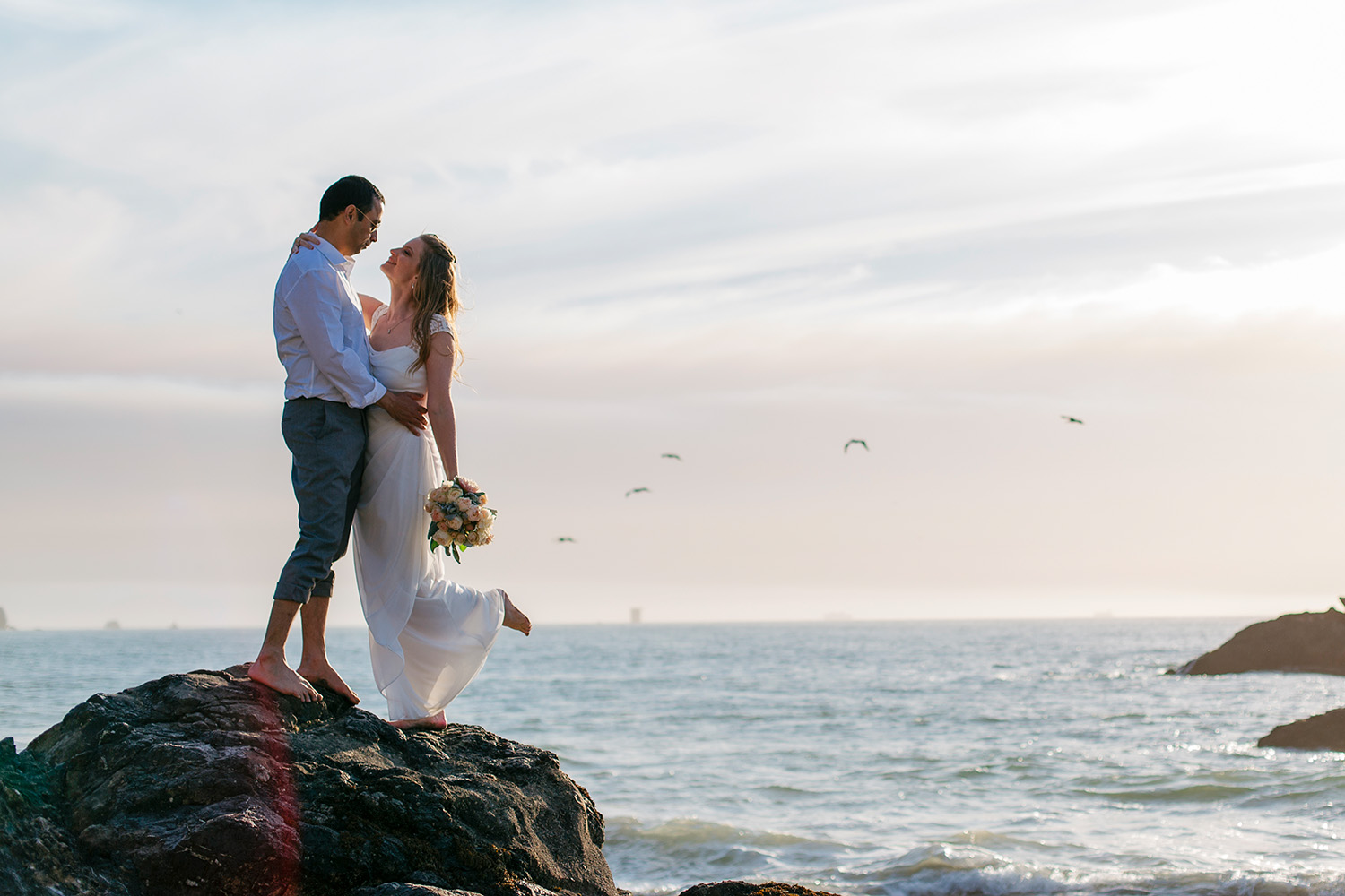 Marshall Beach Elopement Photography