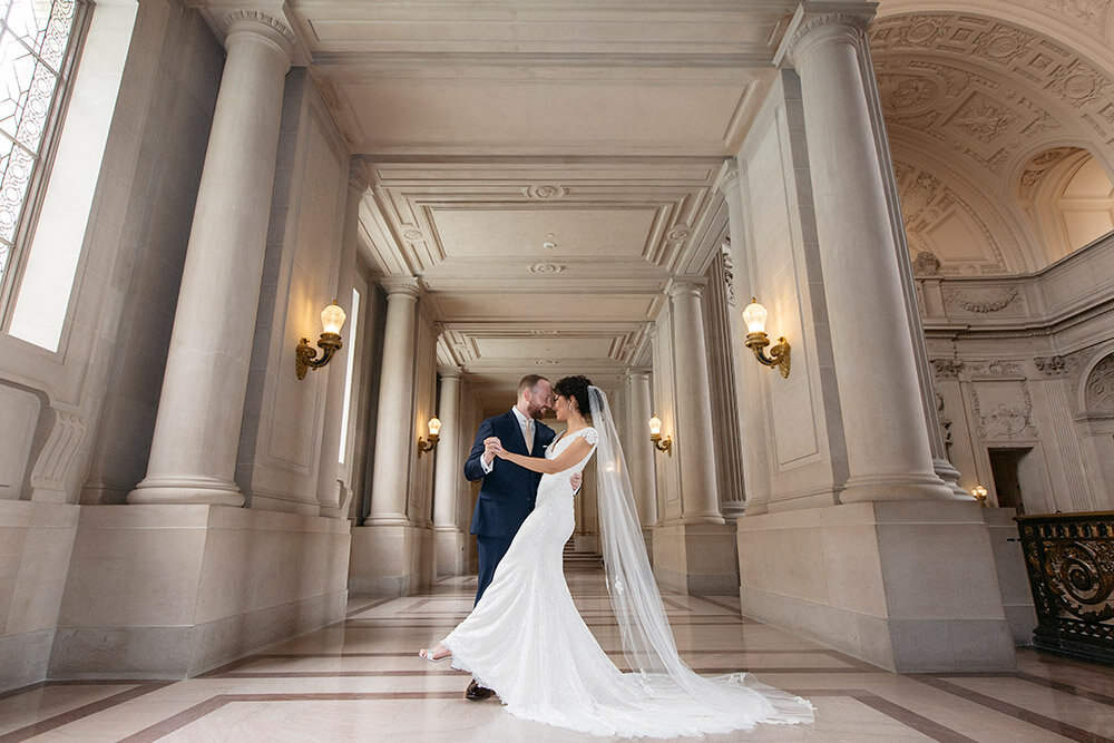 Intimate Wedding Photography at San Francisco City Hall