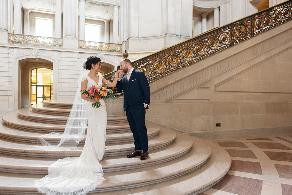 Intimate Wedding Photography at San Francisco City Hall